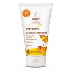 Натуральный солнцезащитный Weleda крем для младенцев и детей SPF 50, 50 мл