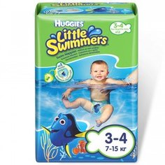 Трусики-подгузники для плавания Huggies (3-4), 7-15 кг