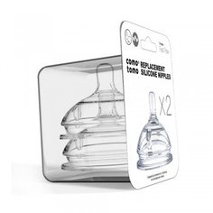 Соски из силикона Comotomo Natural Nipple Packs от 6 мес., 2 шт.