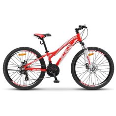 Подростковый горный (MTB) велосипед STELS Navigator 460 MD 24 K010 (2020) красный 11" (требует финальной сборки)