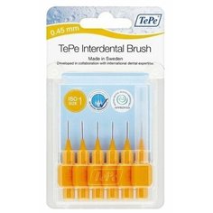 Зубной ершик TePe Original 1, orange, 6 шт.