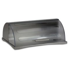 Хлебница Kelli металлическая KL-2119 серый матовый