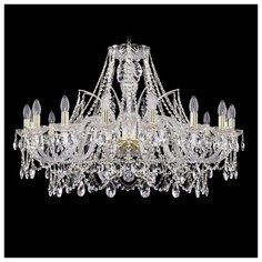 Люстра Bohemia Ivele Crystal 1411 1411/16/360/G, E14, 640 Вт