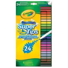 Crayola Набор смываемых фломастеров Super Tips, 24 шт. (58-5057)