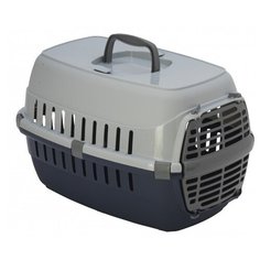 Клиппер-переноска для кошек и собак Moderna Road Runner I Plastic Door 48х32.3х30 см черничный