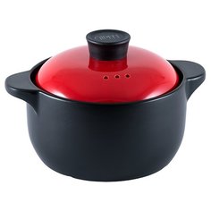 Кастрюля GIPFEL BARBARA 1 л, черный/красный