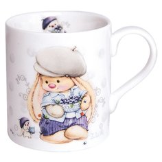 BUDI BASA souvenirs Кружка Зайка Ми с черничкой (ММ1-004) 200 мл белый