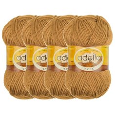 Пряжа Adelia Ivia, 100 % акрил, 62 г, 150 м, 4 шт., №444 т.бежевый