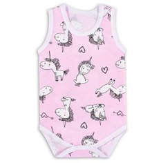 Боди Веселый Малыш размер 74, розовый