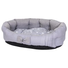 Лежак для собак и кошек HutPets MiniCot S 50х45 см Gray Peas