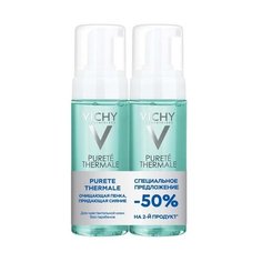 Vichy пенка очищающая, придающая сияние Purete Thermale, 150 мл, 2 шт.