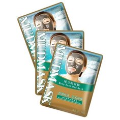 BioAqua Очищающая грязевая маска для лица с бобами Мунг, 20 г, 3 шт.