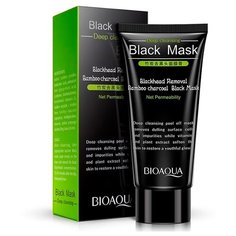 BioAqua маска-пленка для лица на основе бамбукового угля против черных точек, 60 г