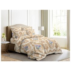 Постельное белье 2-спальное Ночь Нежна Нежная роза 70 х 70 см бязь коричневый