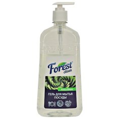 Forest Clean Гель для мытья посуды Алоэ вера с глицерином 1 л с дозатором