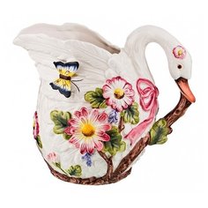 Кувшин Lefard Лебедь 59-667 2.6 л белый/красный/коричневый/зеленый