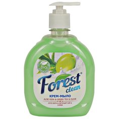 Крем-мыло Forest clean Алоэ, зеленый чай и олива, 500 мл