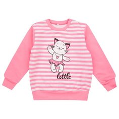 Свитшот Leader Kids размер 86, белый/розовый