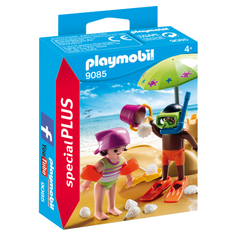 Набор с элементами конструктора Playmobil Special Plus 9085 Дети и замок из песка