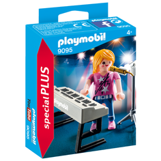 Набор с элементами конструктора Playmobil Special Plus 9095 Певица с синтезатором