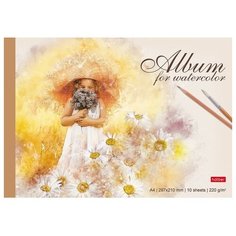 Альбом для акварели Hatber Волшебное лето! 29.7 х 21 см (A4), 220 г/м², 10 л.