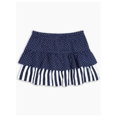Юбка Веселый Малыш Ривьера размер 116, темно-синий/белый