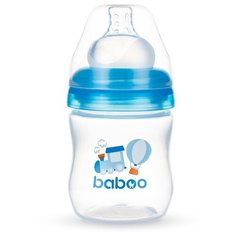Baboo Бутылочка с широким горлом и силиконовой соской 130 мл. с рождения, transport