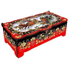 Набор конфет Кремлина Кремлинка вишенка в резной шкатулке с замком 150 г