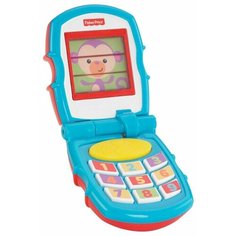 Интерактивная развивающая игрушка Fisher-Price Дружелюбный раскладной телефон синий