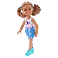 Кукла Barbie Клуб Челси Челси с двумя русыми хвостиками, 14 см, DWJ28