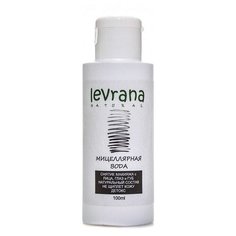 Levrana мицеллярная вода черная, детокс, 100 мл