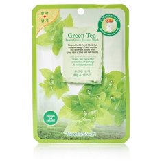 Beauugreen 3D тканевая маска с экстрактом зелёного чая, 23 г