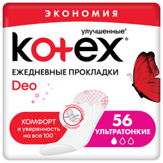 Kotex прокладки ежедневные Super Slim Deo daily 56 шт.