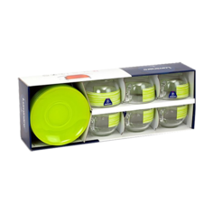 Чайный сервиз Luminarc Brush Mania 12 предметов green