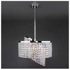 Люстра Eurosvet Leoni 10090/5 хром/прозрачный хрусталь Strotskis, E14, 300 Вт