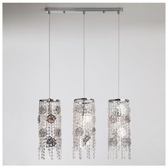 Люстра Eurosvet Flower 10083/3 хром / прозрачный хрусталь, E14, 180 Вт