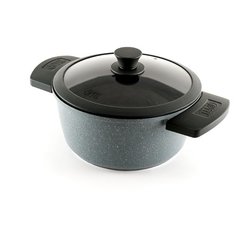 Кастрюля GIPFEL GREYCE 4,45 л, черный/серый