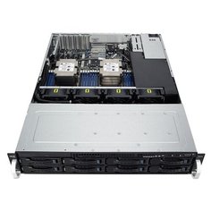 Сервер ASUS RS520-E9-RS8 без процессора/без ОЗУ/без накопителей/количество отсеков 2.5" hot swap: 10/2 x 800 Вт/LAN 1 Гбит/c