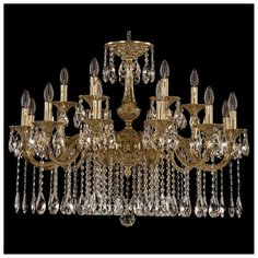 Люстра Bohemia Ivele Crystal 72101/12+6/300 A G, E14, 720 Вт