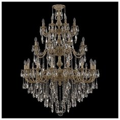 Люстра Bohemia Ivele Crystal 71101/16+8+8/360/3d B FP, E14, 1280 Вт
