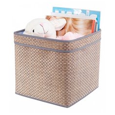 CASY HOME Корзина ВА-031, 25х25х25 см бежевый/синий