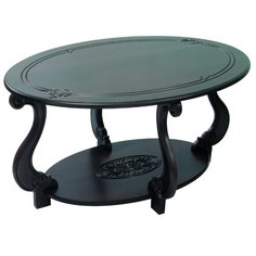 Столик Мебелик Овация М, ДхШ: 90 х 61 см, темно-коричневый