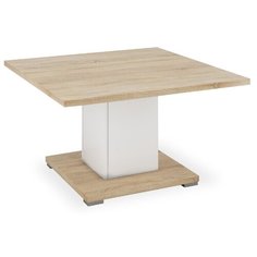 Столик Принцесса Мелания Куба 1711, ДхШ: 80 х 80 см, дуб Сонома/белый