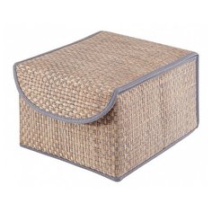 CASY HOME Коробка ВО-011, 26х21х15 см бежевый/синий