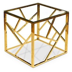 Столик Garda Decor GY-ET2051214GOLD, ДхШ: 50 х 50 см, золото