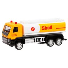 Автоцистерна Пламенный мотор Volvo (870411) 1:72 12 см желтый/белый