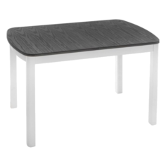Стол Woodville Carbi, раскладной, ДхШ: 110 х 70 см, длина в разложенном виде: 145 см, antique grey/pure white