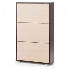 Обувница Vental Viva 3 , размер (ШхГ): 69.5х17 см , цвет: венге/белёный дуб