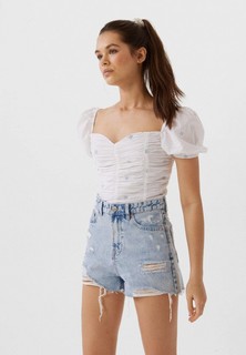 Шорты джинсовые Stradivarius