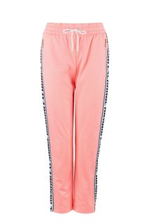 Зауженные розовые брюки с нашивками по бокам Armani Exchange